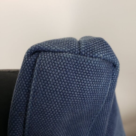 Levenger Metro Blue Canvas Leather Messenger Bag 13"x13" Shoulder Crossbody - Picture 14 of 14